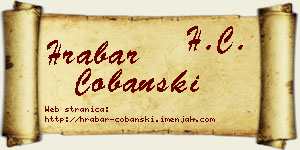Hrabar Čobanski vizit kartica